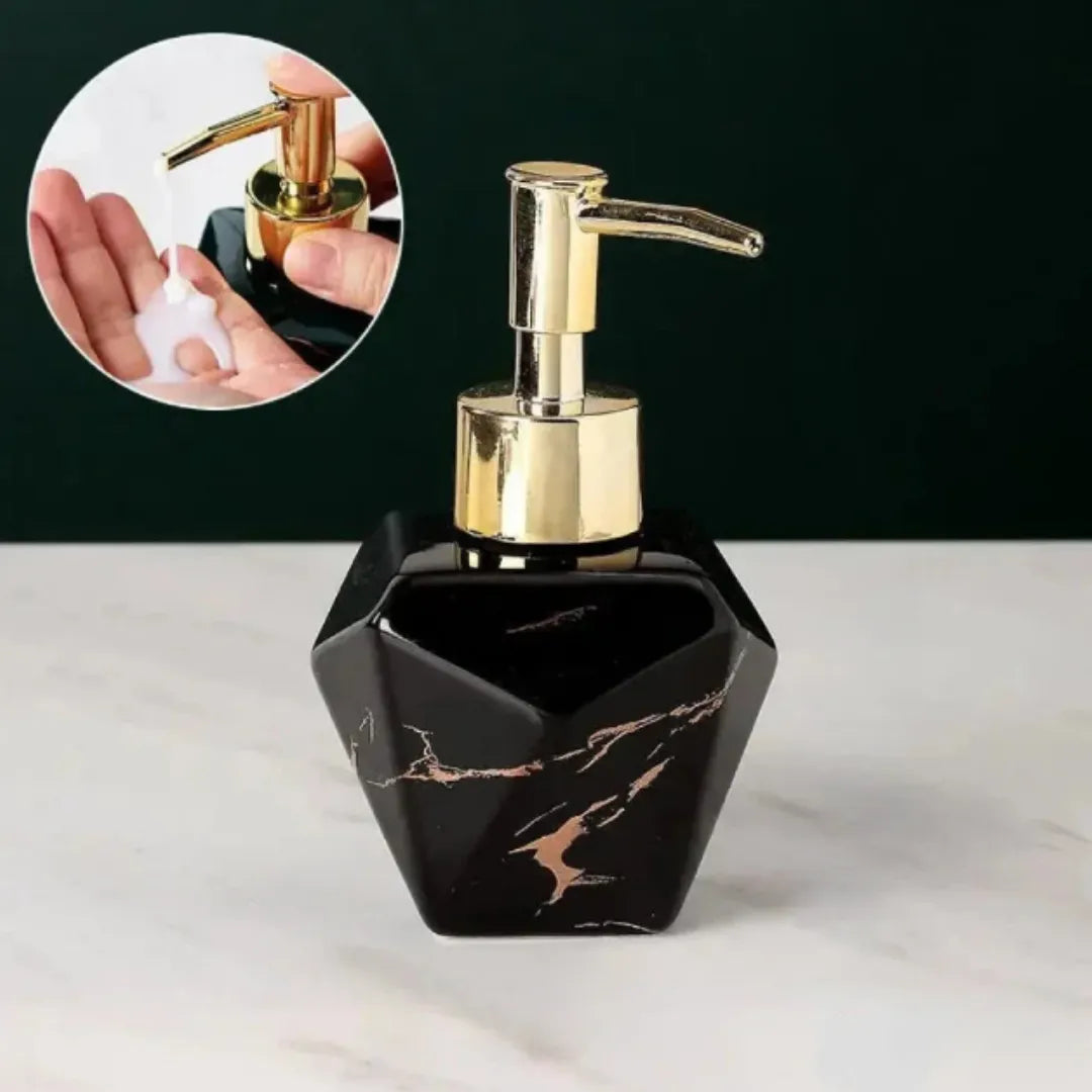 Marbled Bathroom Liquid Soap Dispenser - Tazzi
