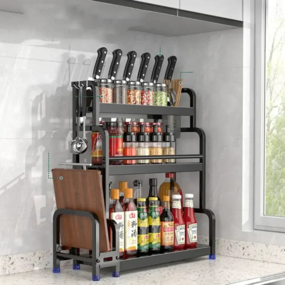 Prateleira Para Cozinha Em Aço Inox - Tazzi Coleção