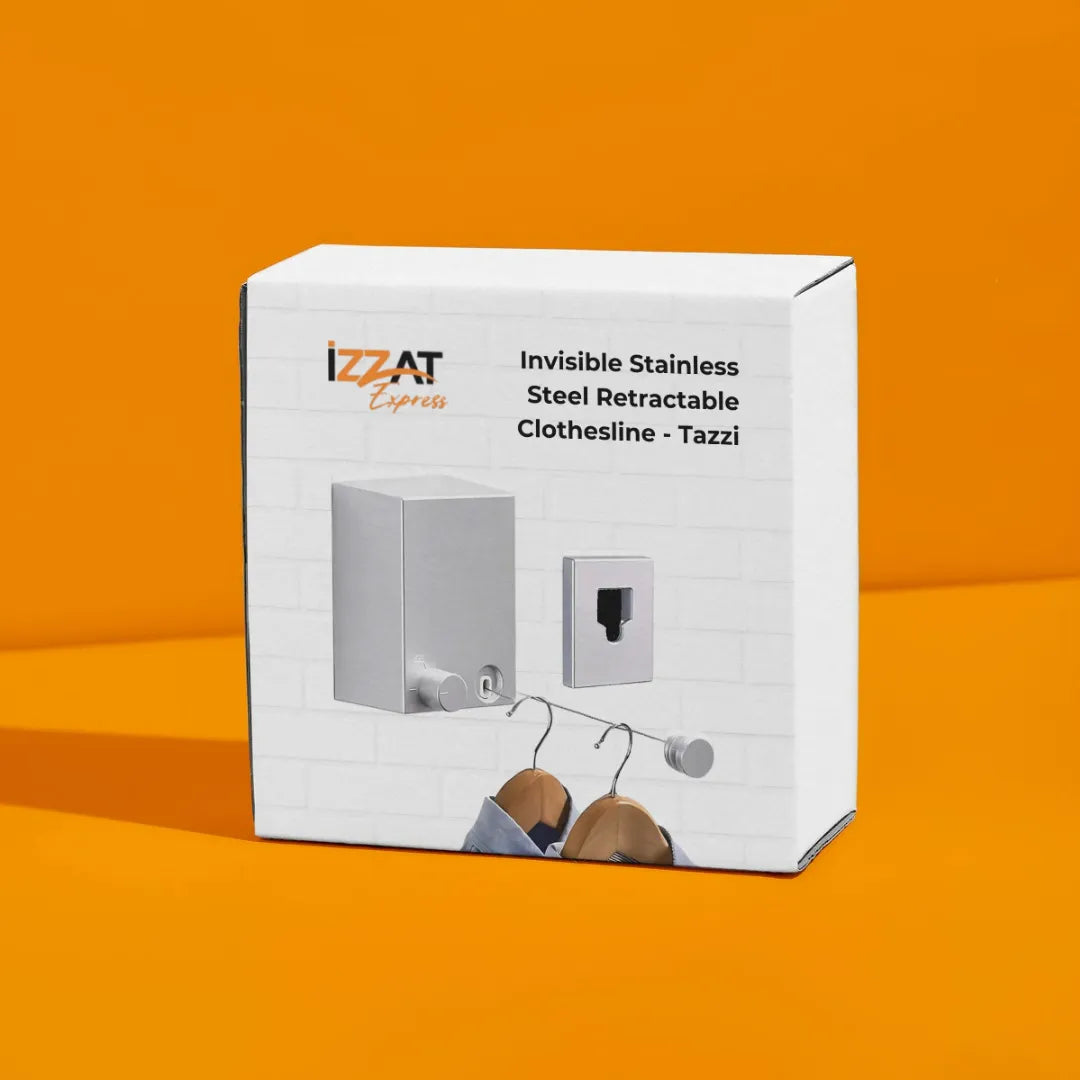 Stainless Steel Retractable Invisible Clothesline - Tazzi 🔥 SUMMER STOCK SALE 