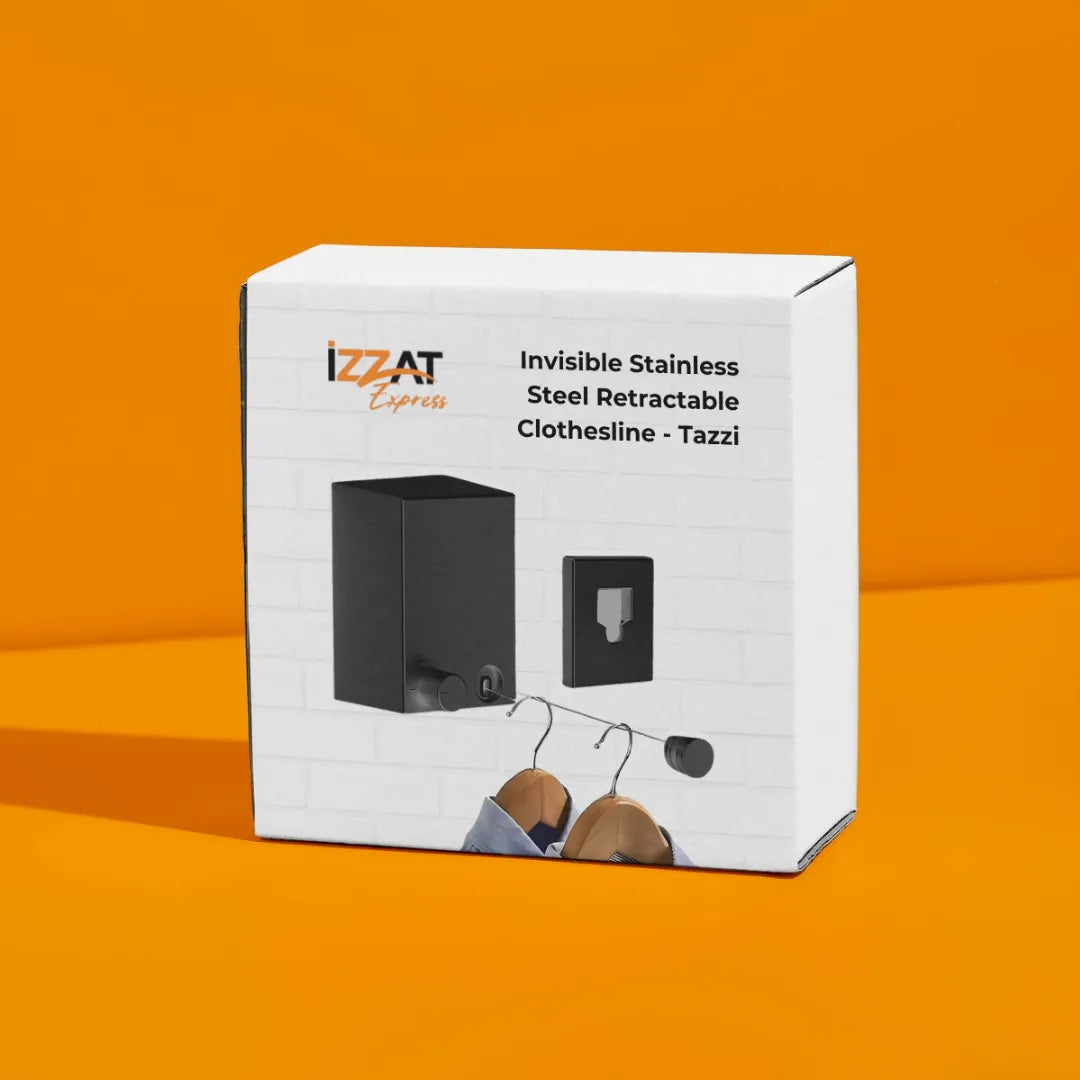 Stainless Steel Retractable Invisible Clothesline - Tazzi 🔥 SUMMER STOCK SALE 