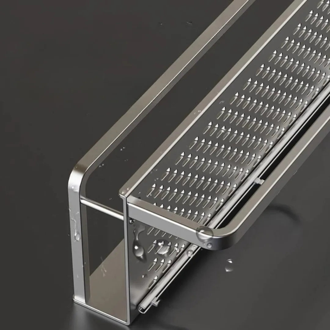 Fixed Aluminum Bathroom Shelf - Tazzi 