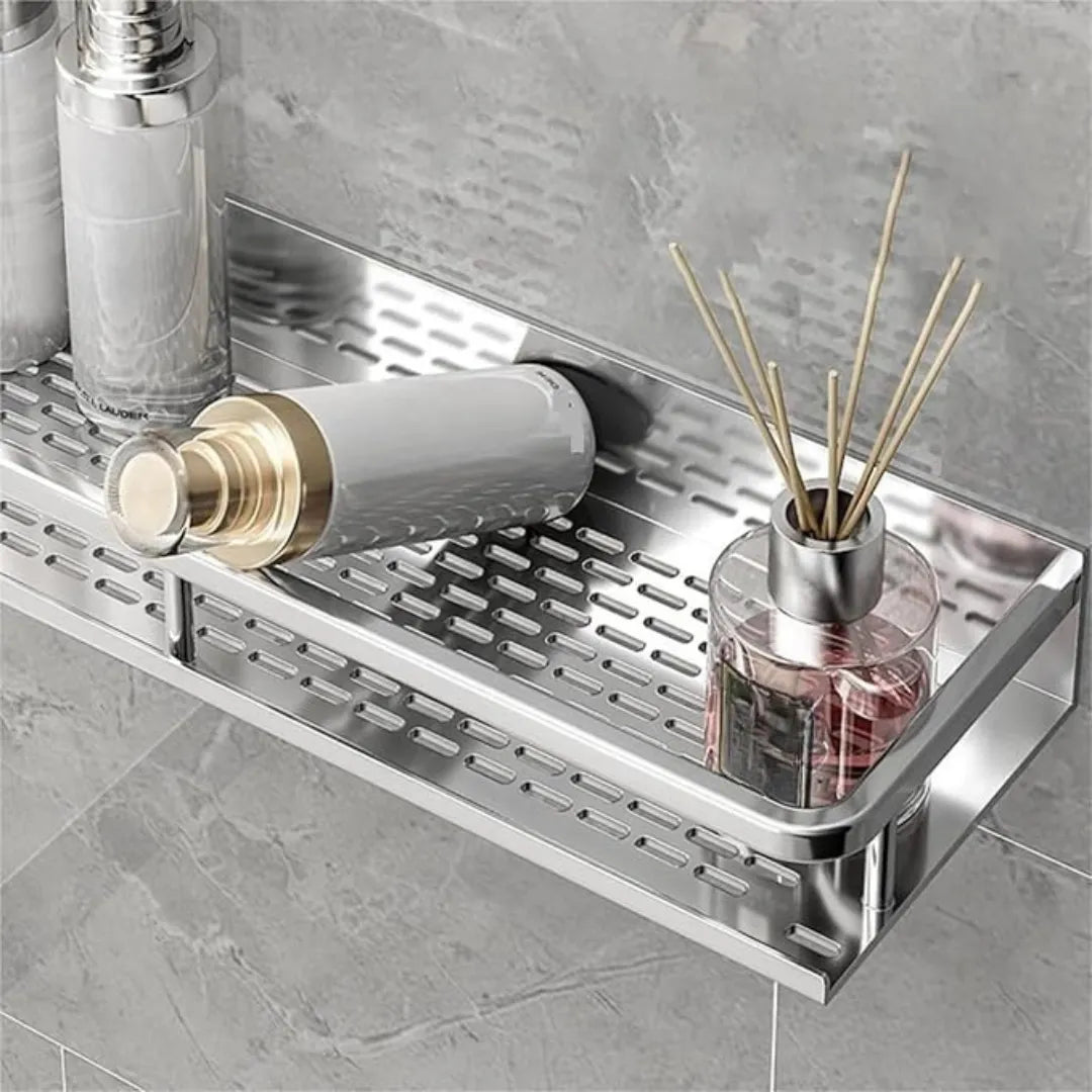 Fixed Aluminum Bathroom Shelf - Tazzi 