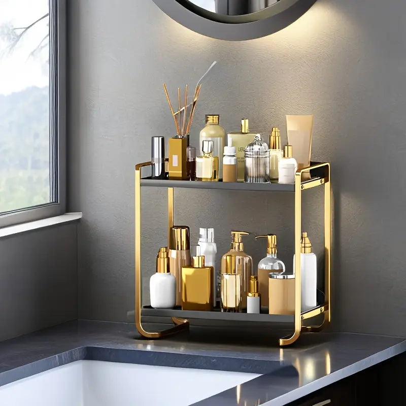 Bathroom Makeup Organizer Shelf - Tazzi 
