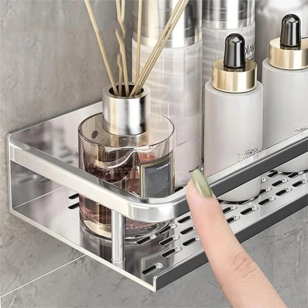 Fixed Aluminum Bathroom Shelf - Tazzi 