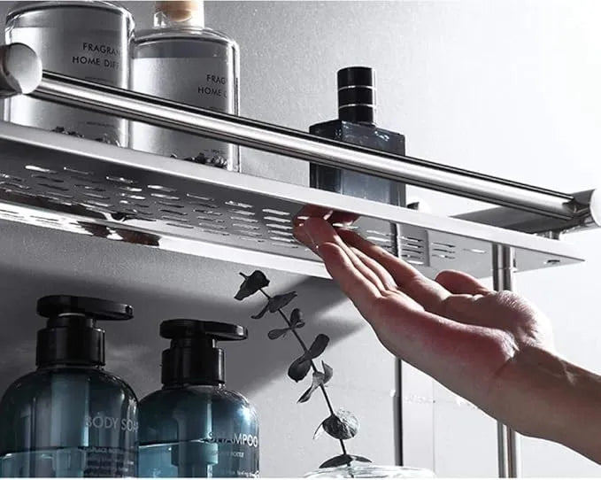 Fixed Aluminum Bathroom Shelf - Tazzi 
