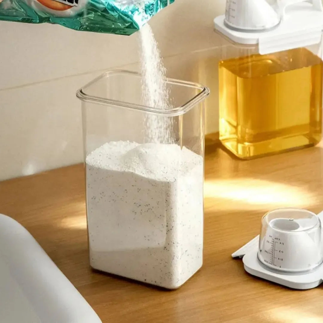 Multifunctional Airtight Jar Kit with Measuring Cup - Tazzi 