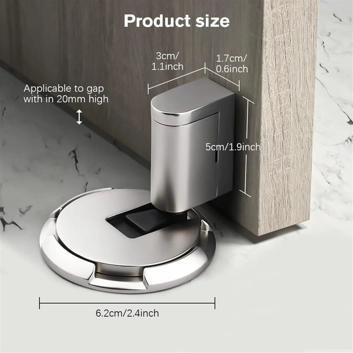 Cerradura magnética para puerta - Tazzi 