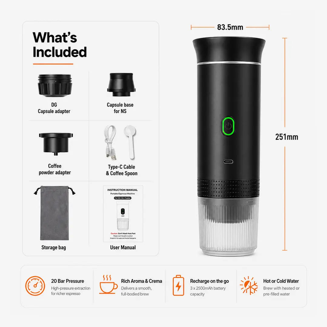 Portable Espresso 3-in-1 Tazzi