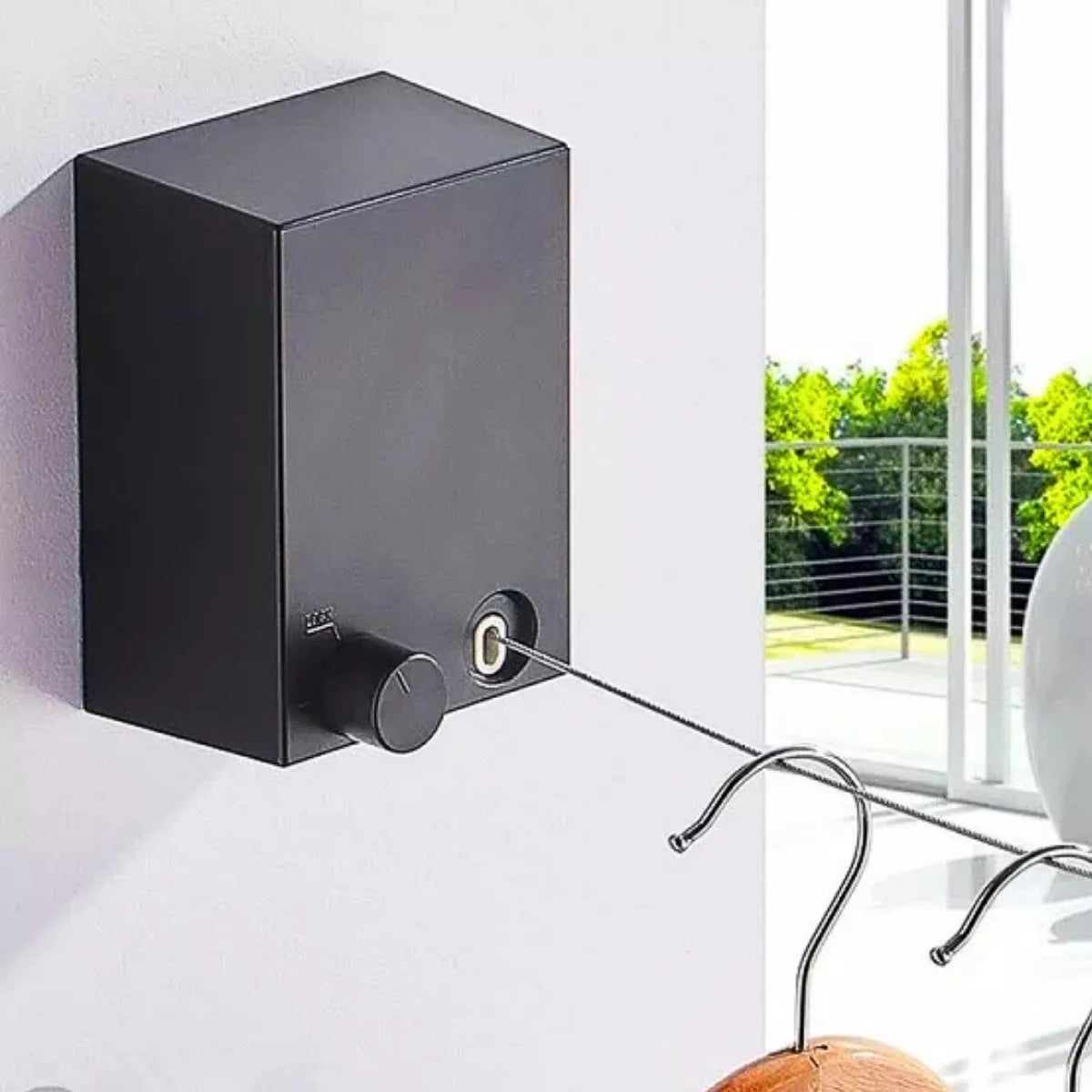 Premium Invisible Retractable Stainless Steel Clothesline - Tazzi 