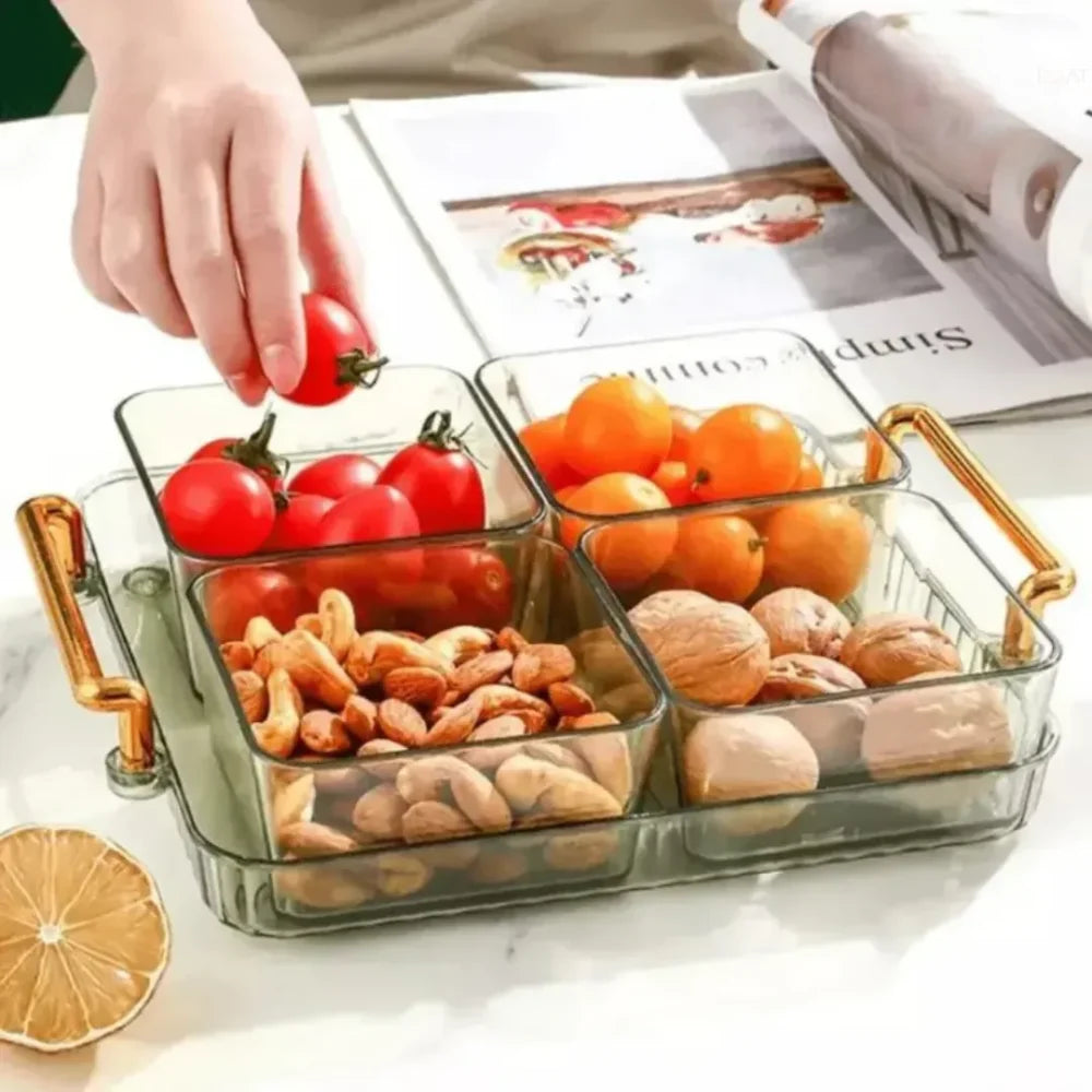 Conjunto De Bandeja E Potes Multifuncional - Tazzi