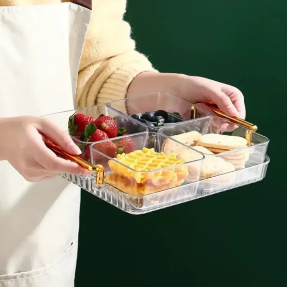 Conjunto De Bandeja E Potes Multifuncional - Tazzi