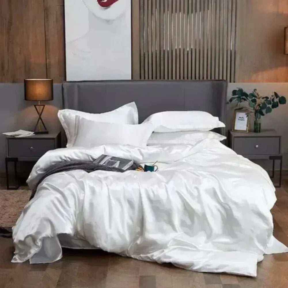 Conjunto De Roupas Cama Cetim - Tazzi Roupa