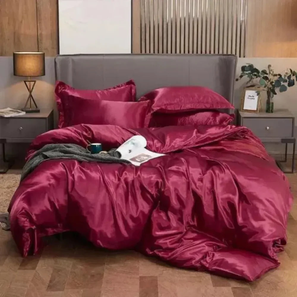 Conjunto De Roupas Cama Cetim - Tazzi Roupa