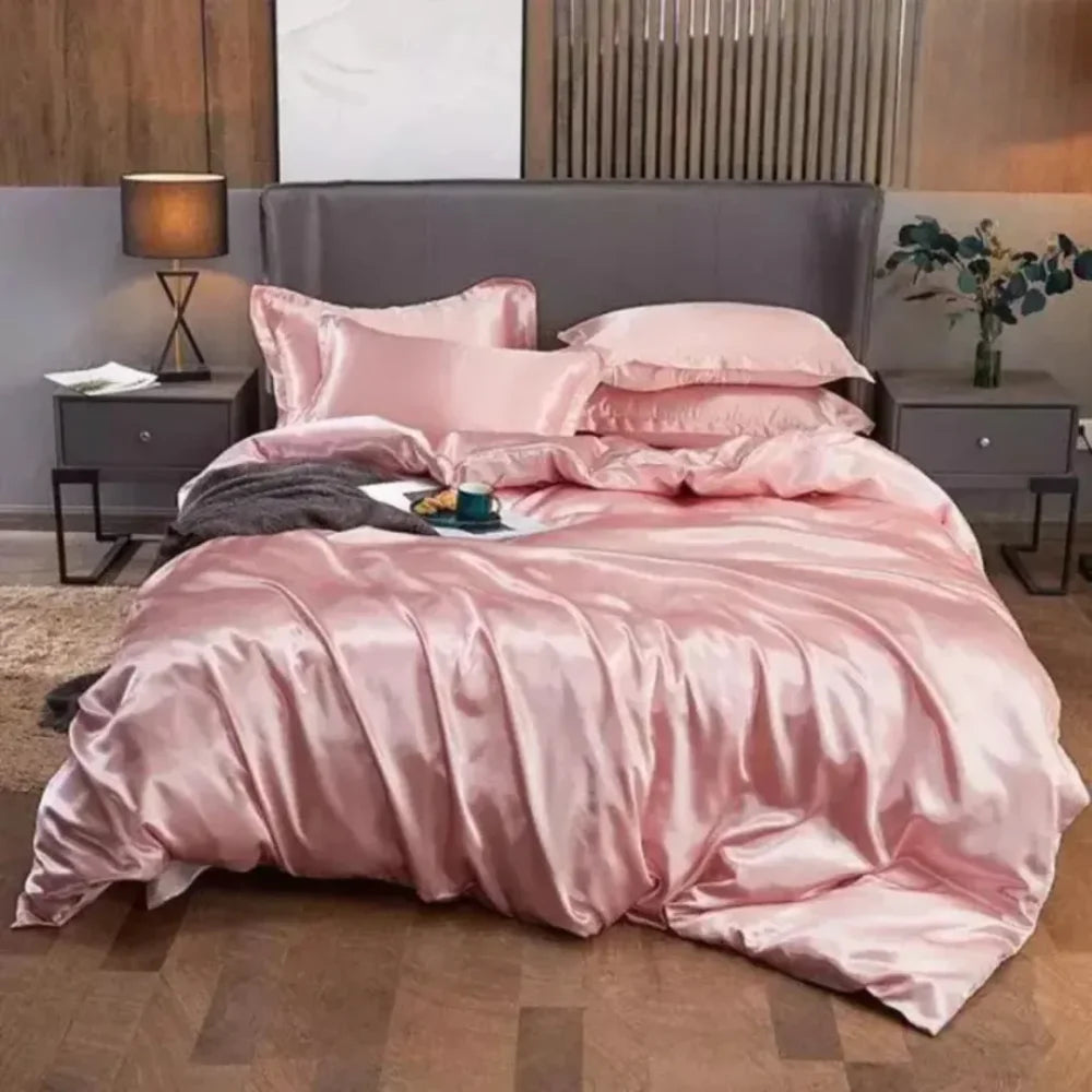 Conjunto De Roupas Cama Cetim - Tazzi Roupa