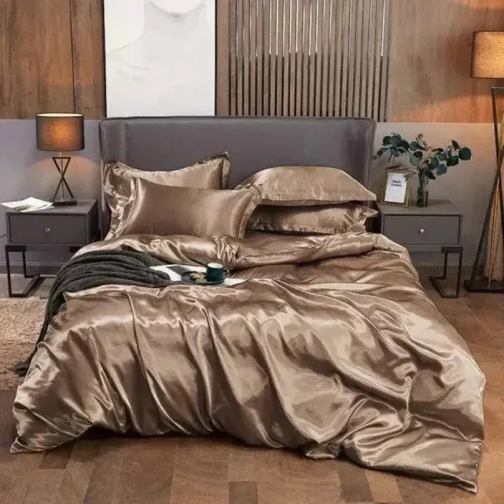 Conjunto De Roupas Cama Cetim - Tazzi Roupa