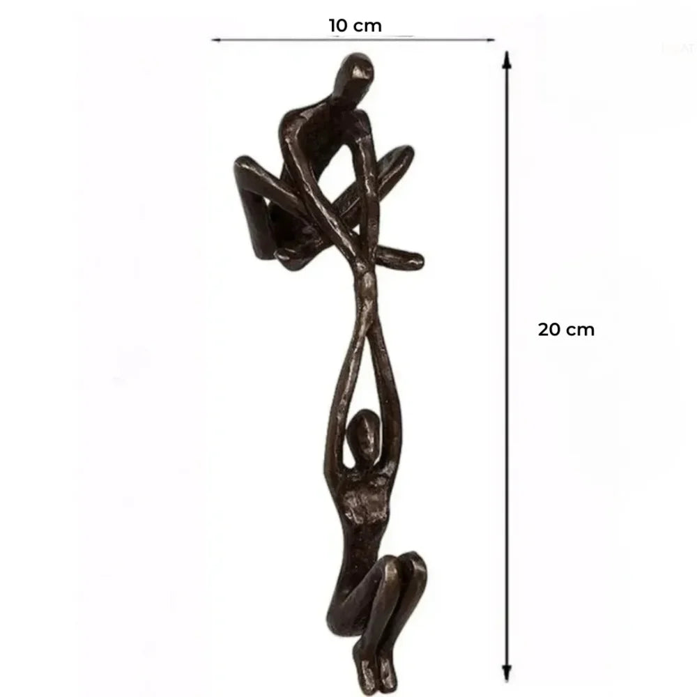 Escultura Homem E Mulher Em Resina - Tazzi