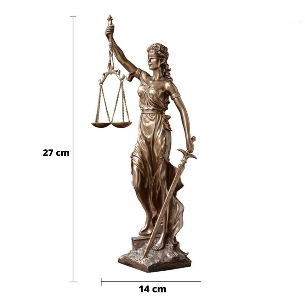 Escultura Themis Deusa da Justiça - Tazzi