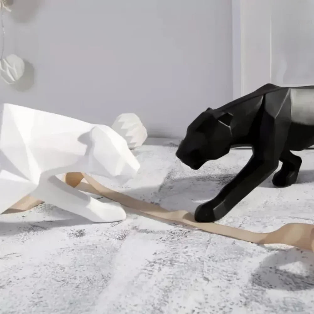 Estátua De Leopardo Em Resina - Tazzi