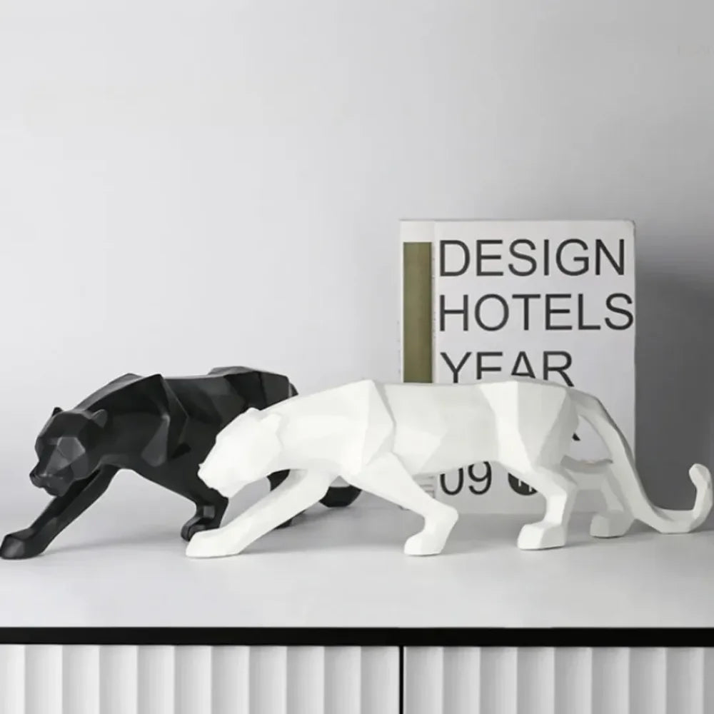 Estátua De Leopardo Em Resina - Tazzi