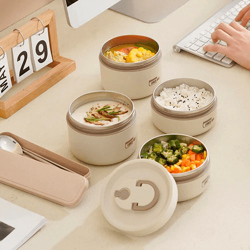 Lunch Box Thermal Pot Kit + GIFTS - Tazzi 