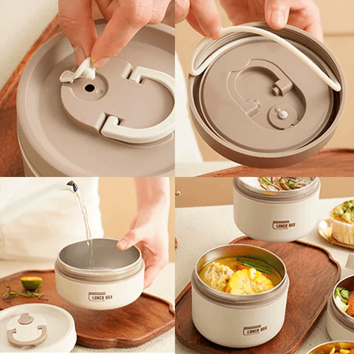 Lunch Box Thermal Pot Kit + GIFTS - Tazzi 
