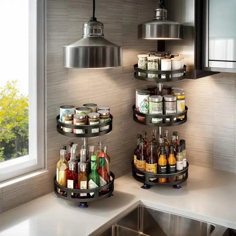 Rotating Tray Organizer - Tazzi 