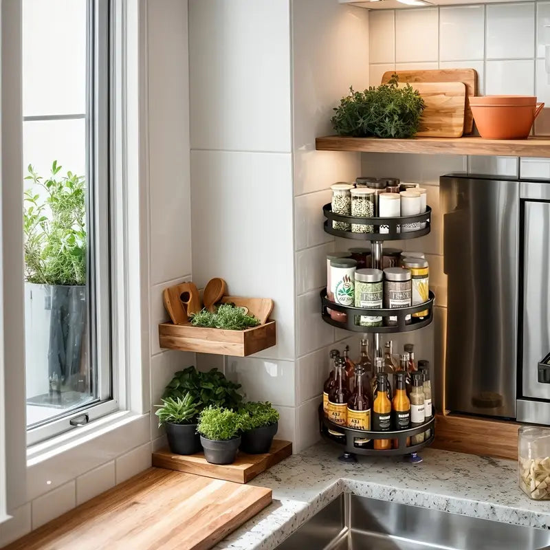 Rotating Tray Organizer - Tazzi 