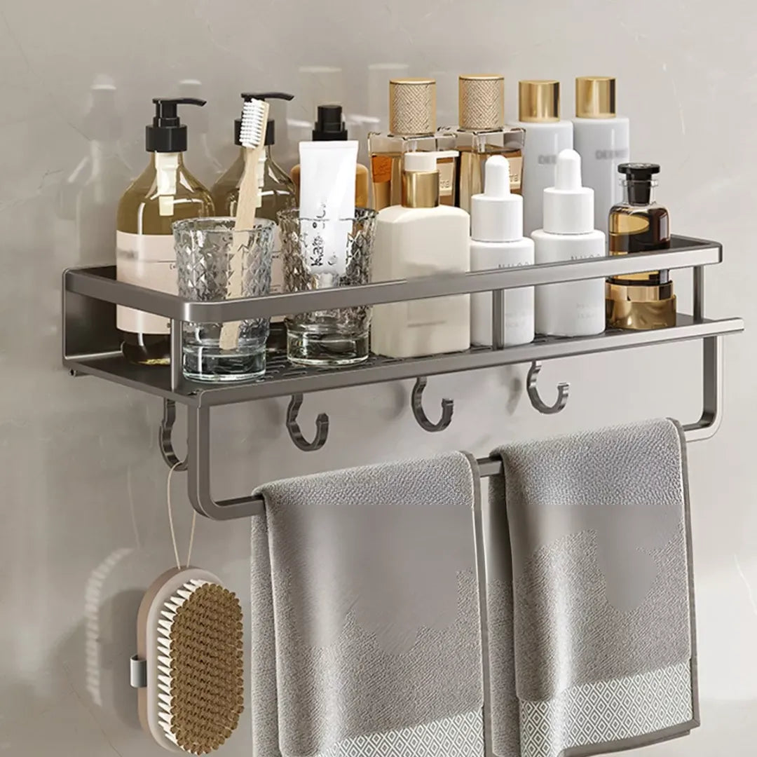Fixed Aluminum Bathroom Shelf - Tazzi 