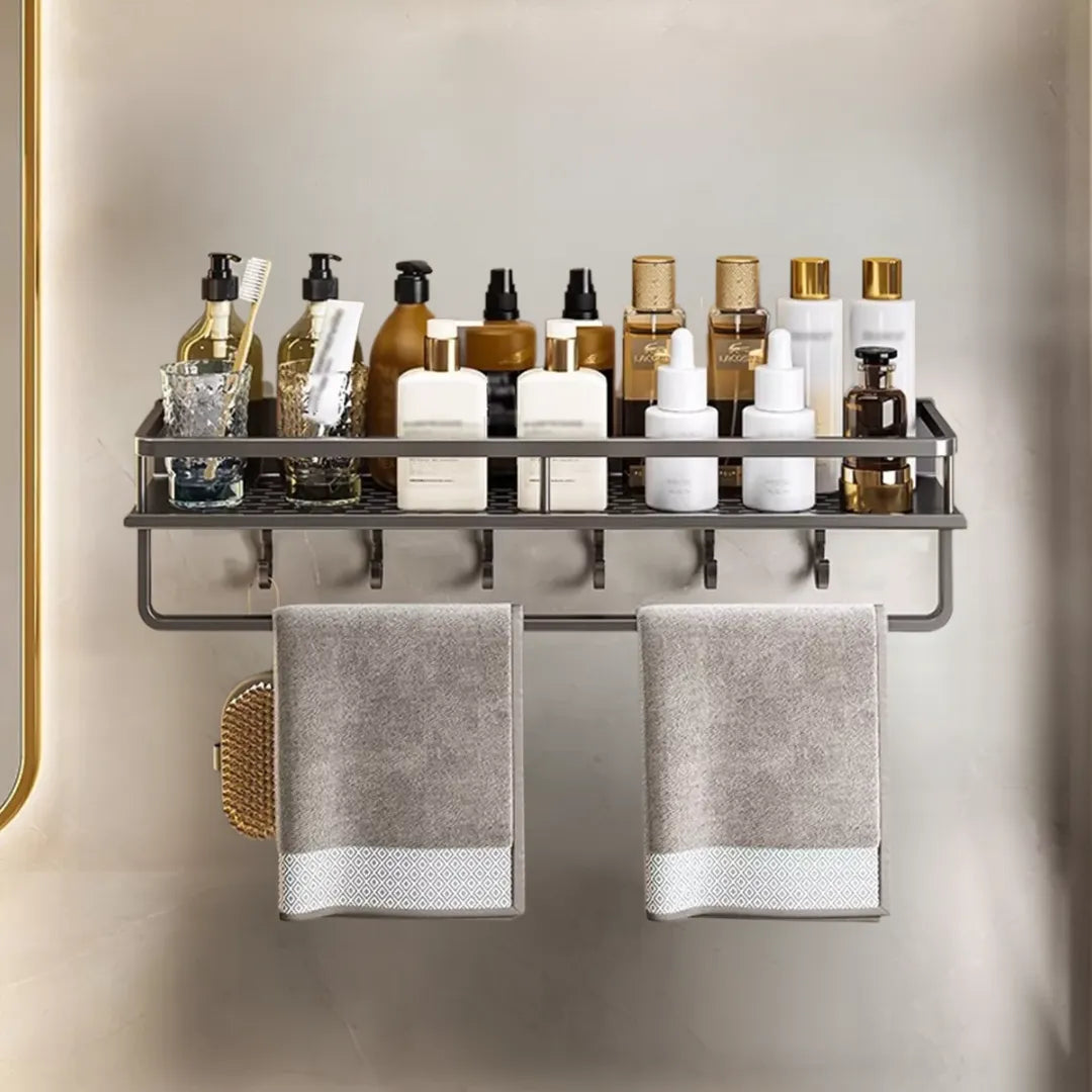 Fixed Aluminum Bathroom Shelf - Tazzi 