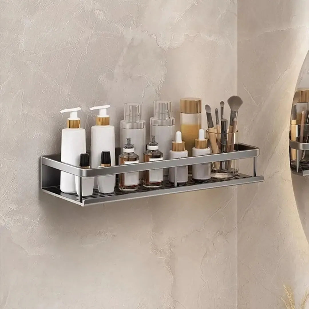 Fixed Aluminum Bathroom Shelf - Tazzi 