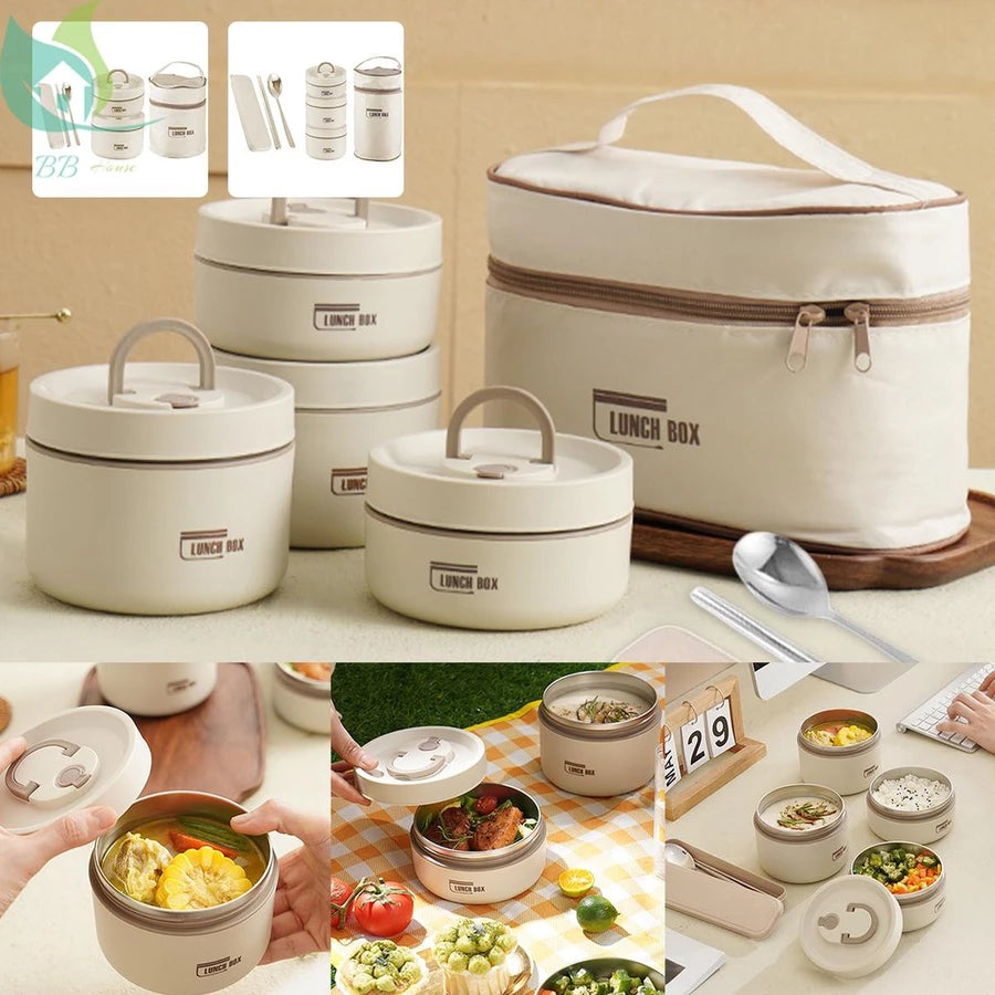 Lunch Box Thermal Pot Kit + GIFTS - Tazzi 